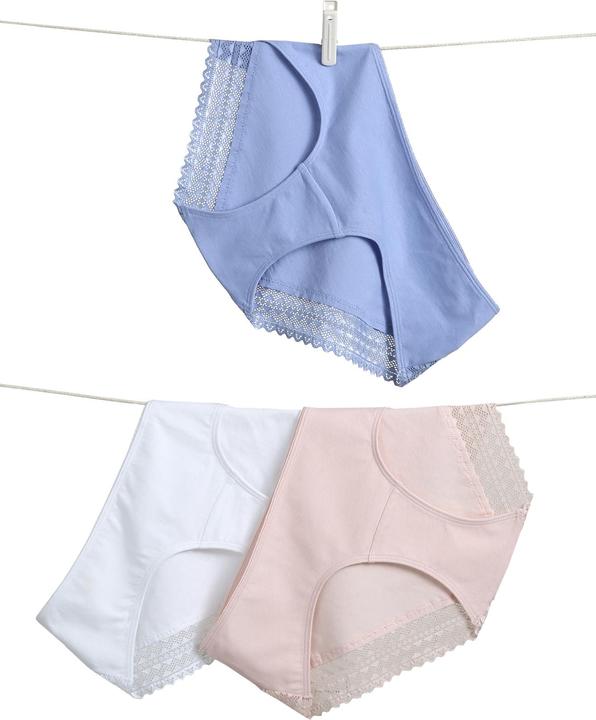 Vertbaudet Bio-Kollektion: 3er-Pack Umstands-Slips mit Spitze
