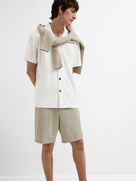 Image du produit Selected Homme Chemise à col cubain côtelé et à manches courtes (XL)