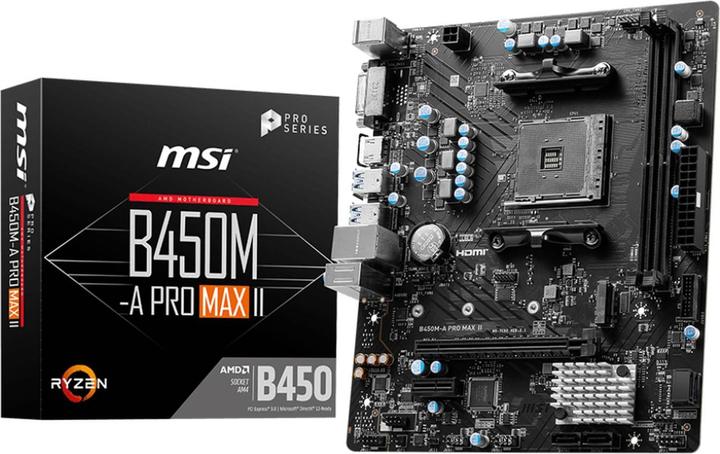 Produktbild MSI B450M-A PRO MAX II (AM4, AMD B450, mATX)