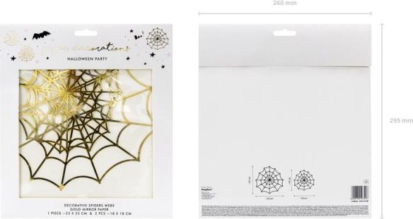 Actual product image Partydeco Spider Web Paper Decoration Halloween