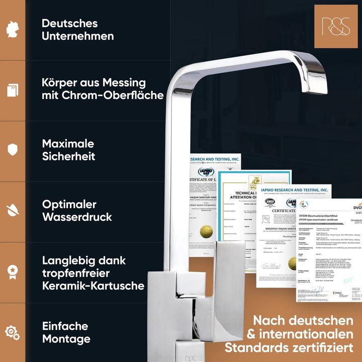 Produktbild Rosenhahn & Söhne Rosenhahn & SÃ¶hne KÃ¼chenarmatur in Chrom ( 62H08C ) Modell Juist 200