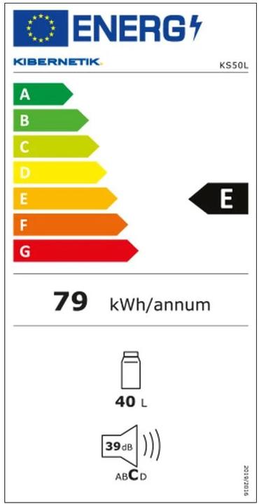 Energie-Label Kibernetik Ks50l (40 l)