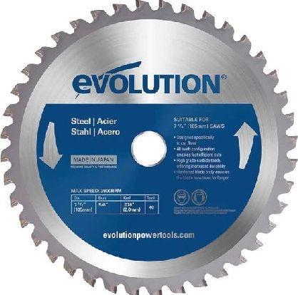 Produktbild Evolution TCT pjovimo diskas skirtas 185 mm plienui pjauti (EVO-185-40-S)