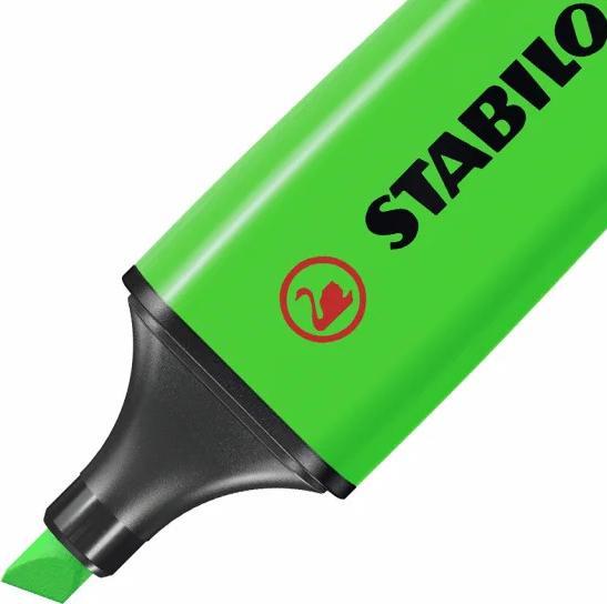 Produktbild STABILO Leuchtmarker grün, 10er Karton (Grün, 5 mm, 10 x)