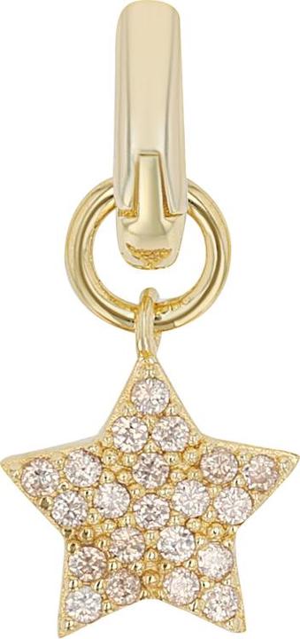 Produktbild Amor Charms für Damen, 925 Sterling Silber, Zirkonia synth. | Stern (Silber 925)