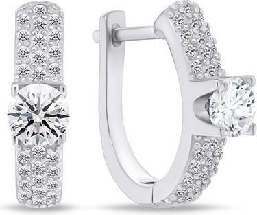 Produktbild Brilio Silver - Dazzling silver earrings with zircons EA765W