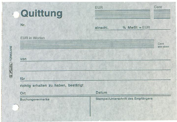 Nutritional values and ingredients Herlitz Receipt pad DIN A6 landscape, not carbonless 1 copy 2x50 sheets. (50 x)