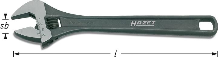 Image du produit HAZET Clé à molette 279-6 ∙ Profil à 6 pans extérieurs (18 mm)
