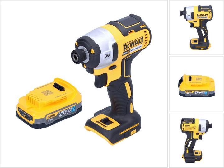 Produktbild DeWalt DCF 887 N Akku Schlagschrauber 18 V 205 Nm 1/4" Brushless + 1x Akku 1,7 Ah - ohne Ladegerät (Akkubetrieb)