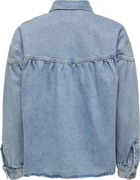 Produktbild Only Fly-Away Kragen Ärmelbündchen mit Knopf Jacke Jeansjacke (XL)