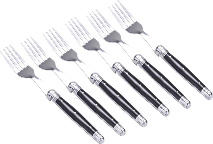Produktbild Laguiole Besteck Set 24-teilig aus der Black White Line (24 Stück, Besteck Set)