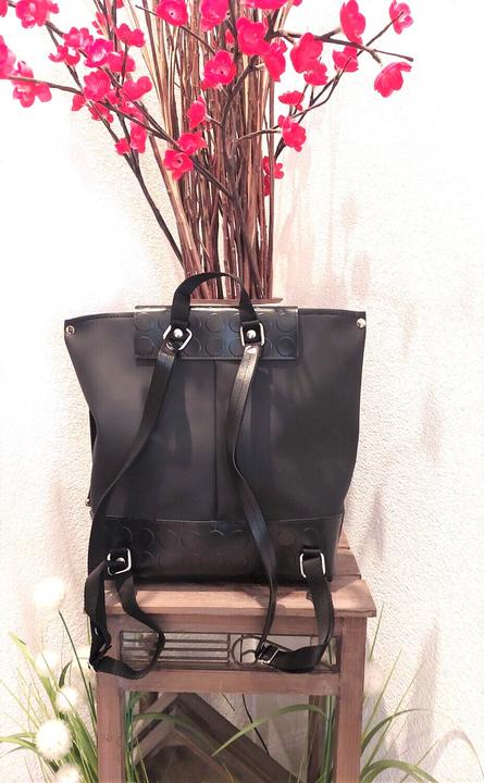 Actual product image Tooitaly Fashion Backpack Upcycling from Recycled PET Bottles from the Sea No.22 Hand Made in Ital