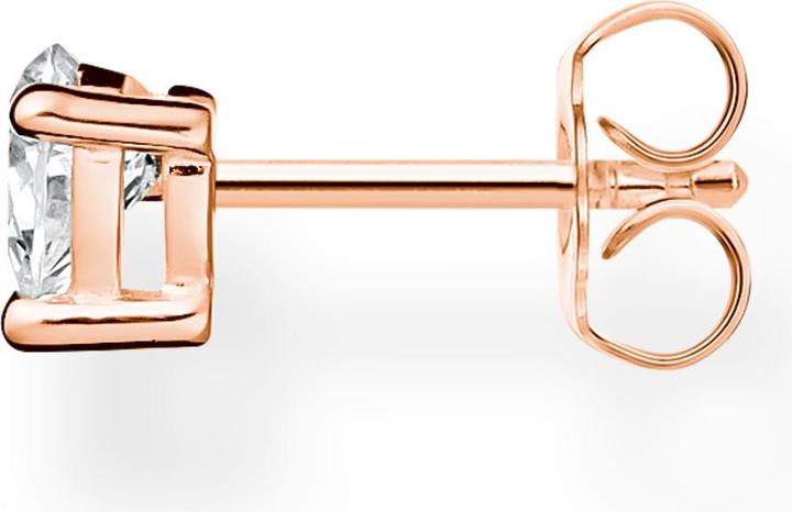 Actual product image Thomas Sabo Single stud earrings heart rose gold (750 rose gold plating, 925 sterling silver)