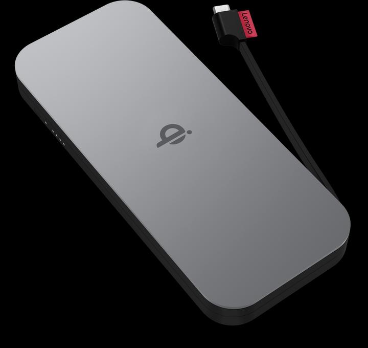 Image du produit Lenovo Go USB-C Mobile Power Bank + Qi Wireless (10000 mAh, 27 W, 38.50 Wh)