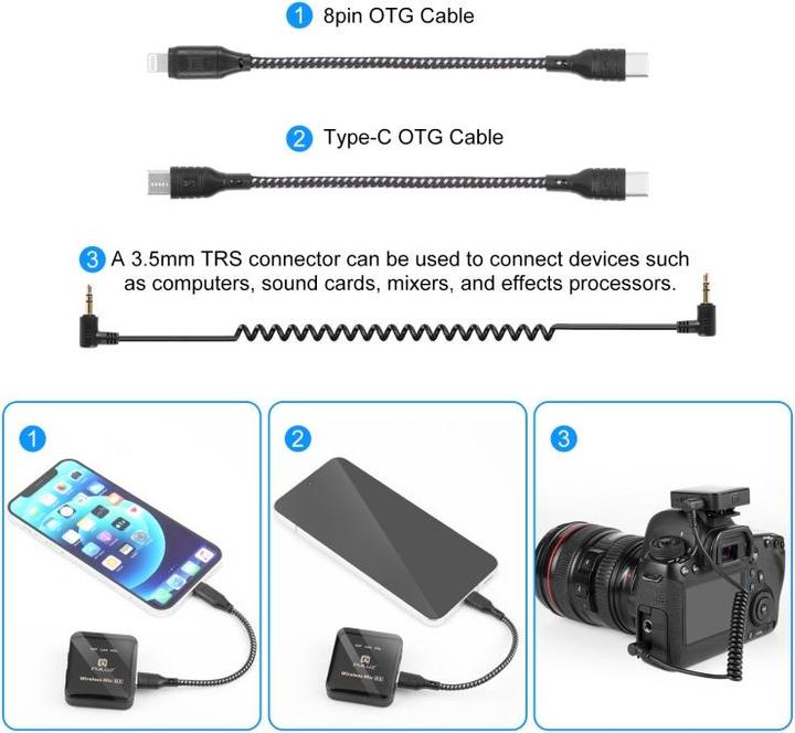 Immagine prodotto Puluz Wireless Lavalier Microphone 1 TX + 1 RX
