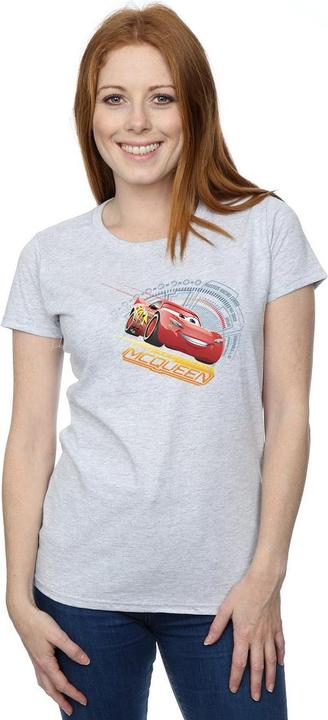 Actual product image Cars Womens/Ladies Lightning McQueen Cotton T-Shirt (L)