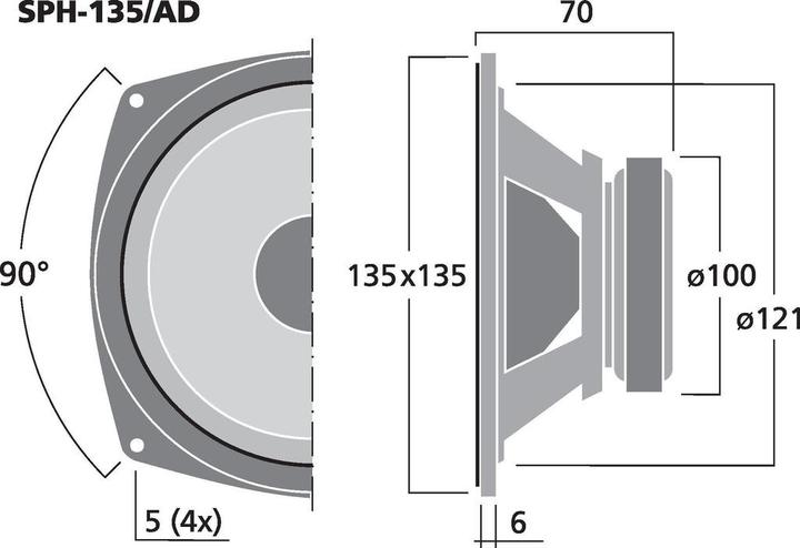 Produktbild Monacor HiFiMiniBasslautsprecher (1 Stk.)
