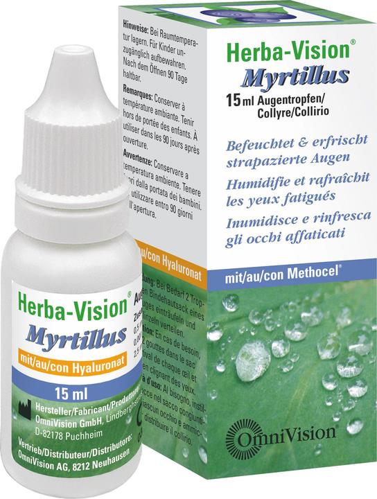 Produktbild OmniVision Augentropfen Herba-Vision Myrtillus (15 ml, 15 ml Augentropfen)