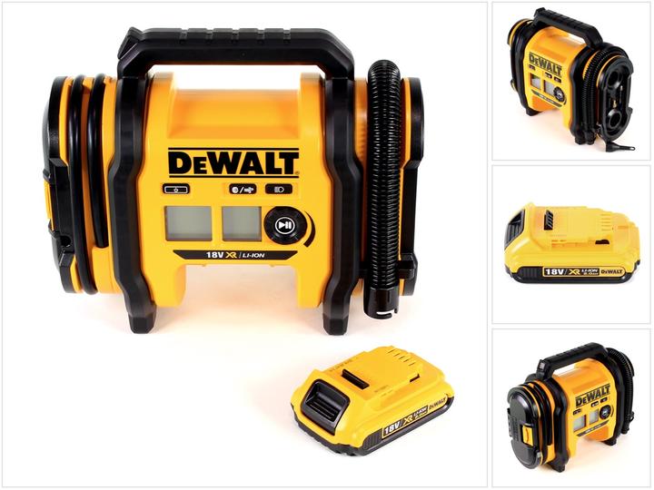 Actual product image DeWalt DCC018N Cordless Inflator - Bare Unit 18V 11bar for KFZ + 1x Battery 2,0Ah - without Charger (11 bar, 14.70 l)