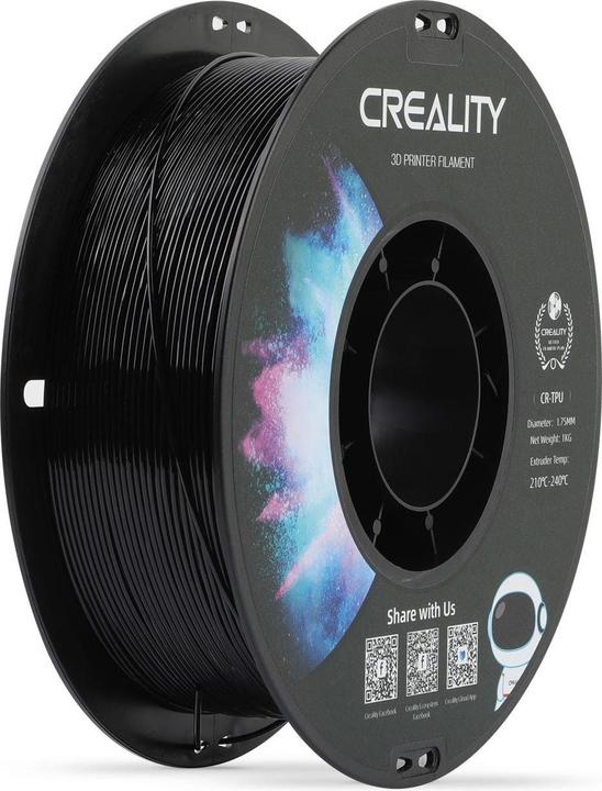 Creality CR-TPU (TPU, 1.75 mm, 1000 g, Schwarz)