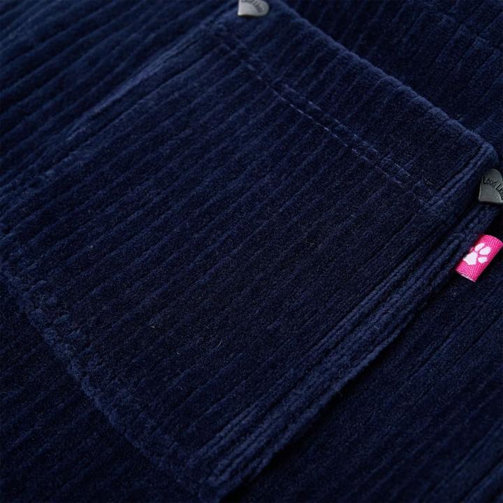 Produktbild VidaXL Kinder-Latzkleid Cord Marineblau 104,Material: 58 (104)