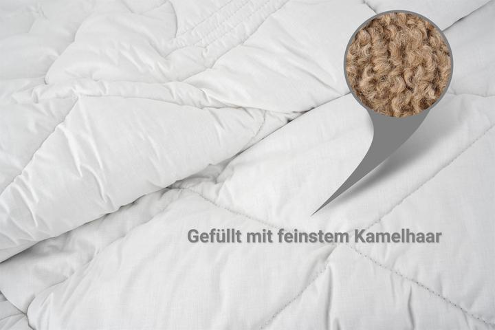 Produktbild Aspero Kamelhaar-Bettdecke RENNES (2300 g, 155 x 220 cm)
