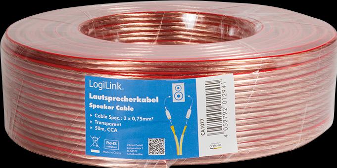 Immagine prodotto LogiLink CA Cavo per altoparlanti (50 m, 0.75 mm².)