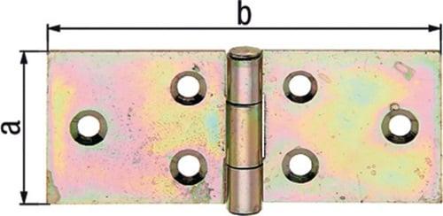 Immagine prodotto GAH Cinghie da tavolo Alberts zincate 160 mm