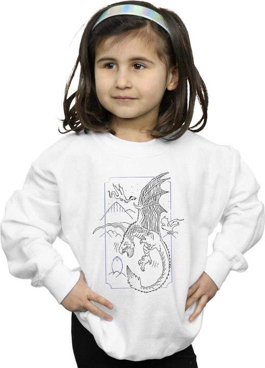 Image du produit - Sweat DRAGON LINE ART - Fille (140, 146)
