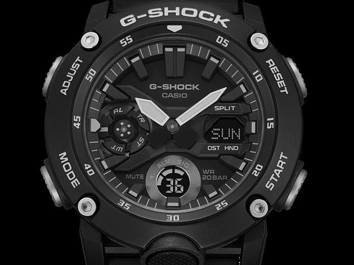 Actual product image G-Shock GA-2000S-1AER (Chronograph, 51.20 mm)