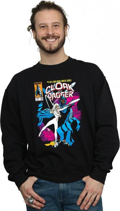 Actual product image Mens Cloak And Dagger Comic Cover Sweatshirt (XXL)
