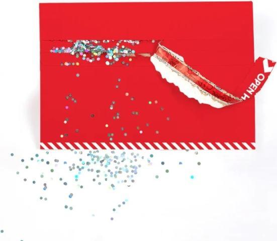 Produktbild Joker Greeting Umschlag Glitzer-Falle Rot - (120 x 180 mm, 3 x)