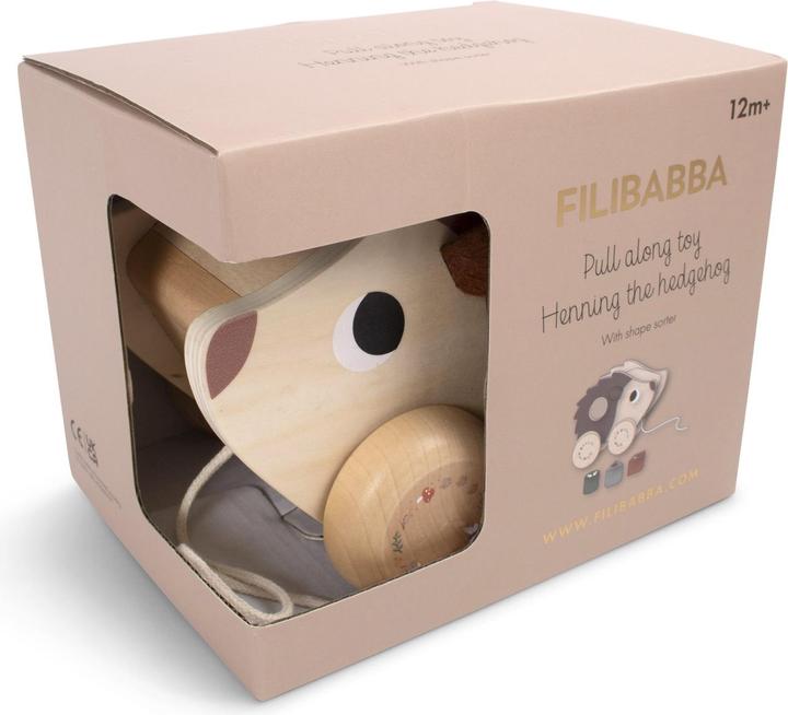 Image du produit Filibabba Jouet à tirer derrière soi - Henning le hérisson