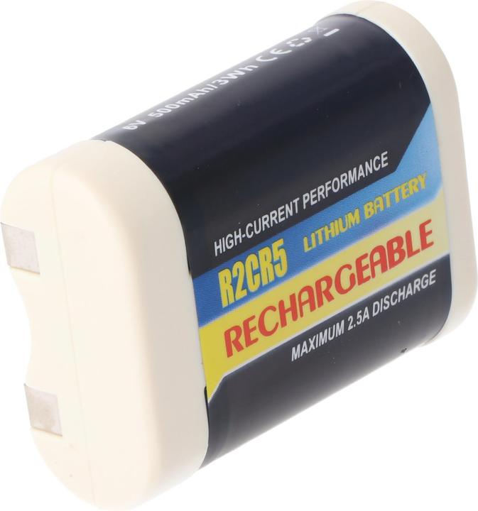 Actual product image AccuCell Quick charger 2CR5 PowerSet including the Li-ion battery 2CR5, 2CR5M, 2-CR5 M (1 pcs., 2CR5, 600 mAh, Battery + charger)