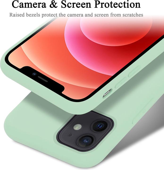 Actual product image Cadorabo TPU Liquid Silicone Case Cover (Apple iPhone 12 mini)