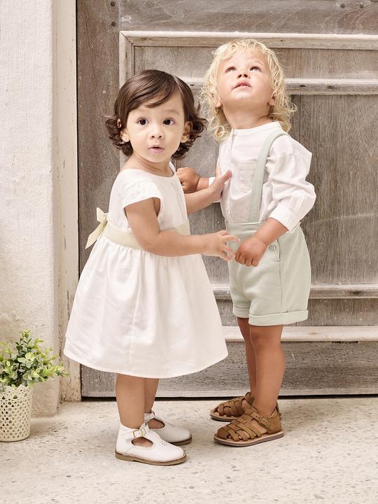 Produktbild Vertbaudet Mädchen Baby Festkleid mit Schleife hinten (74)