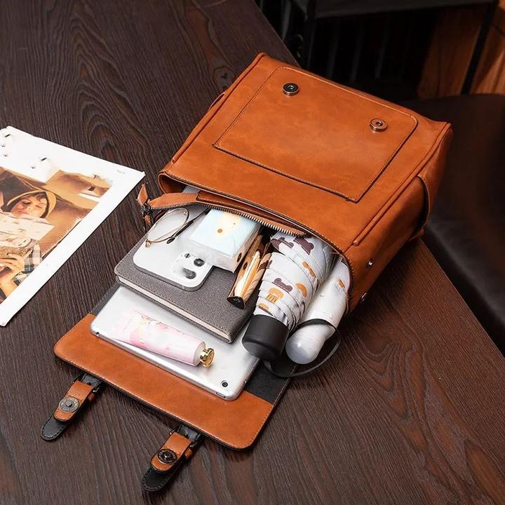 Immagine prodotto PhoneLook Sac à main / sac à dos fashion retro cuir vintage pour tablette, livre, caméra Noir (Zaino per fotocamera)