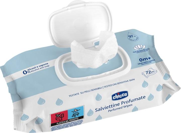 Image du produit Chicco Chiffons de nettoyage, avec flip cover, 72 pcs - 0m (72 pièce(s))