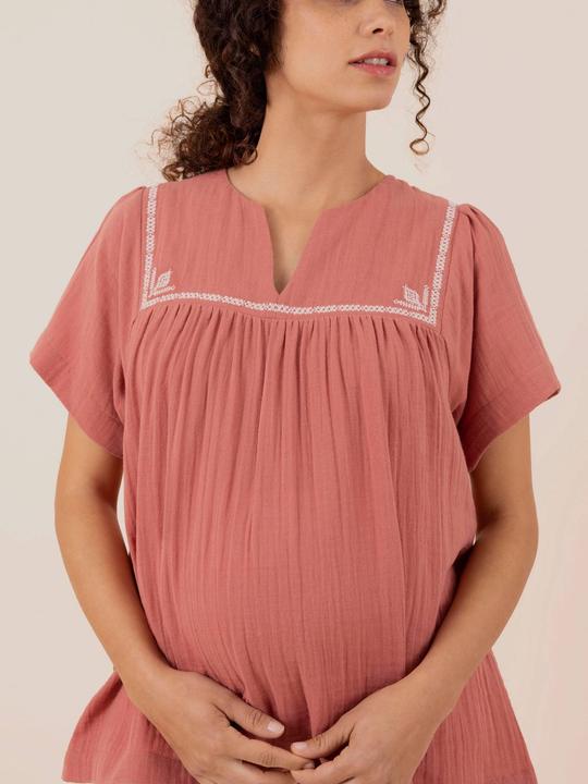 Image du produit Envie de Fraise Blouse de maternité en mousseline FARAH (36)