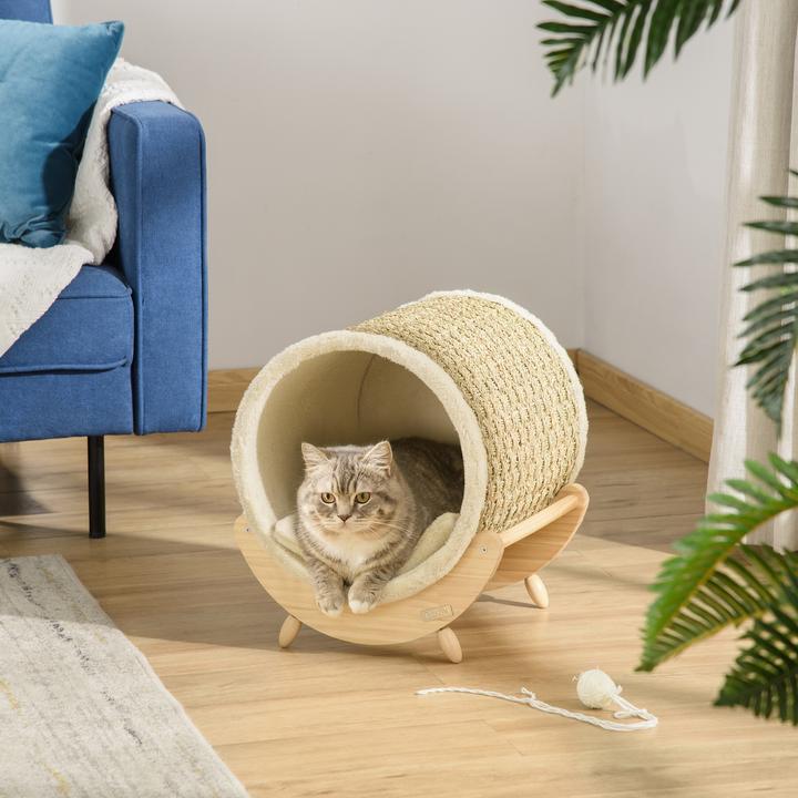 Image du produit PawHut Maison pour chat avec coussin (Chat)