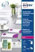Immagine prodotto Avery Dennison Quick&Clean - Bianco - 99 x 210 mm - 220 g/m² - 75 biglietti (25 fogli x 3) biglietti da visita (220 g/m², 75 x, A4)