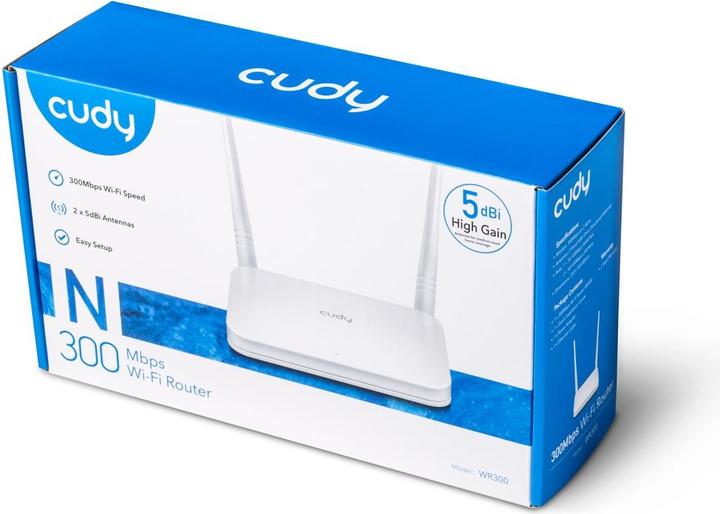 Produktbild Cudy Router WiFi WR300 N300 4xLAN 1xWAN
