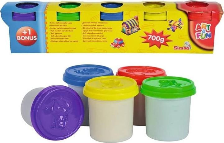 Actual product image Simba Art & Fun children's clay, 5pcs.