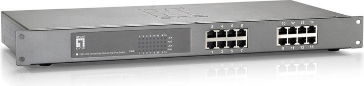 Immagine prodotto LevelOne FEP-1612W380 16-Port Fast Ethernet PoE Switch 802.3at PoE+ 380W (16 Porti)