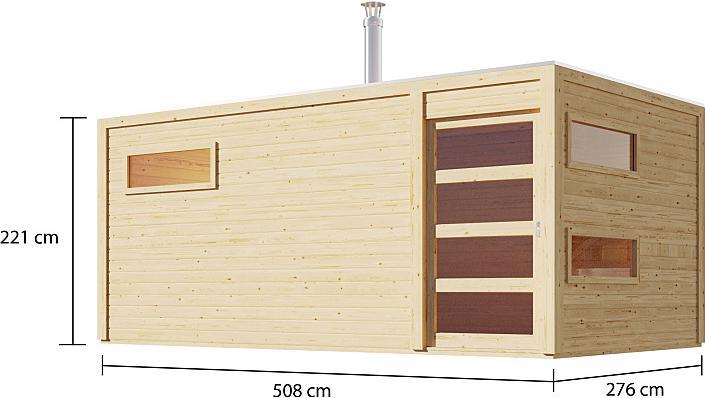 Produktbild Karibu 38 mm Saunahaus Hygge