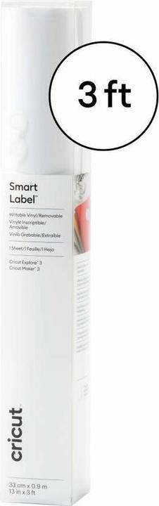 Produktbild Cricut Smart Vinyl Removable 33x91cm Writable Transparent (P)