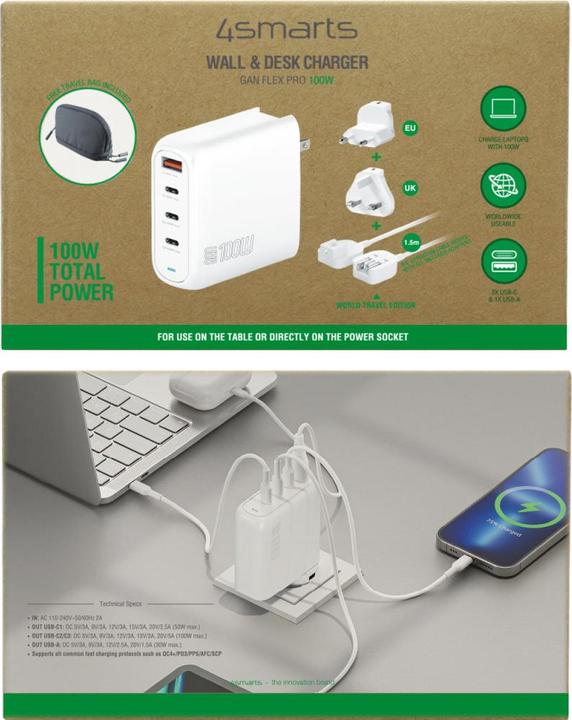 Produktbild 4smarts GaN Flex Pro (100 W)
