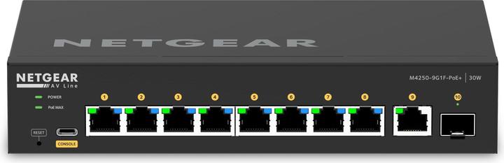 Actual product image Netgear M4250-9G1F-PoE+ (10 Ports)