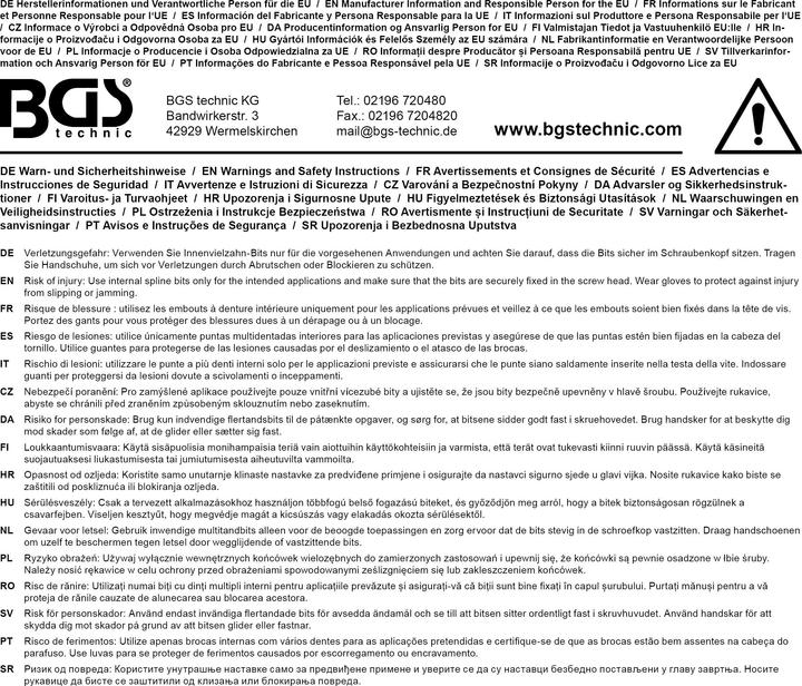 Image du produit BGS Douille à embouts à choc 12,5 mm (1/2") denture multiple intérieure (pour XZN) M12 (12,5 mm)