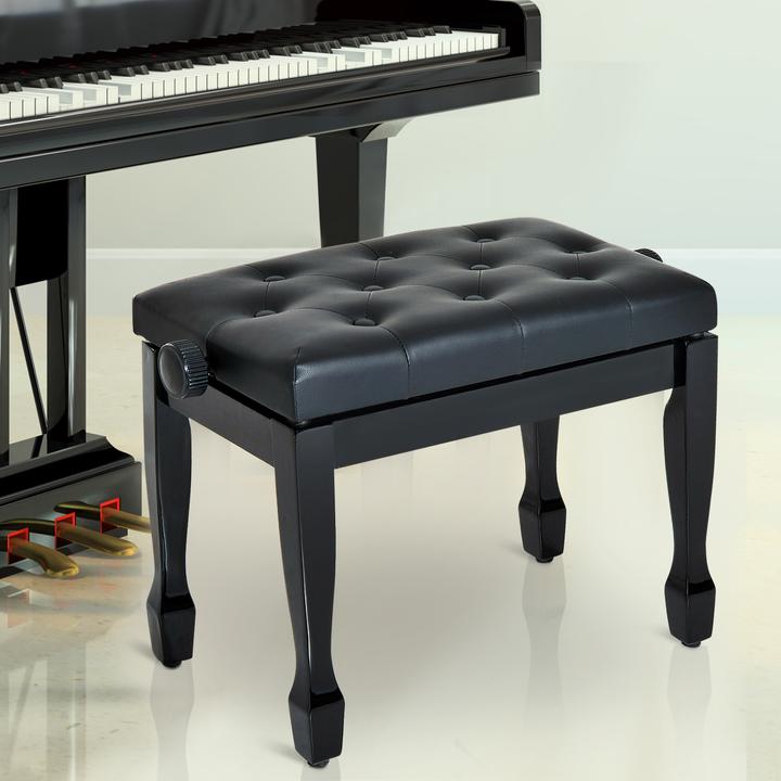 Image du produit Homcom Banc de piano Stylé, robuste, durable (Chaise de musicien)